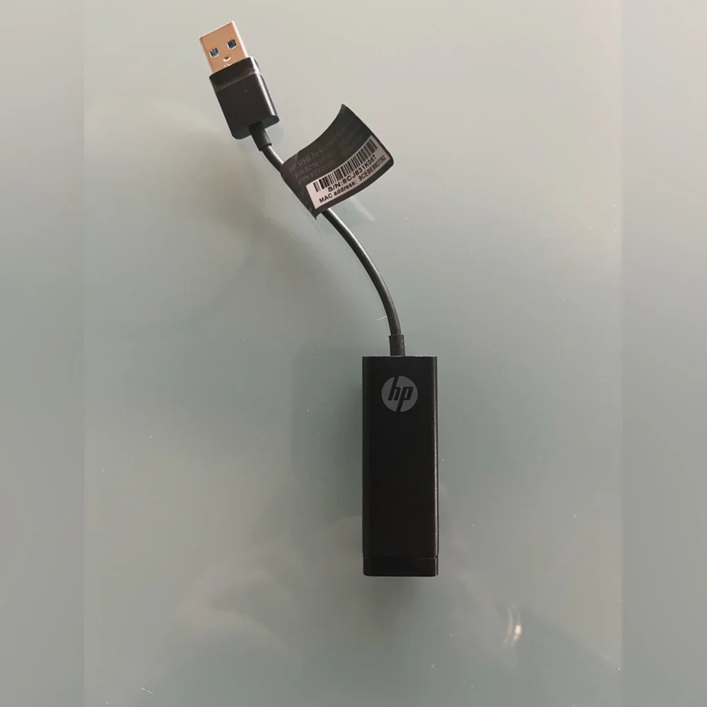 New Original HP USB-C to RJ-45 Adapter PN 829834-001 SPS 829941-001 Black